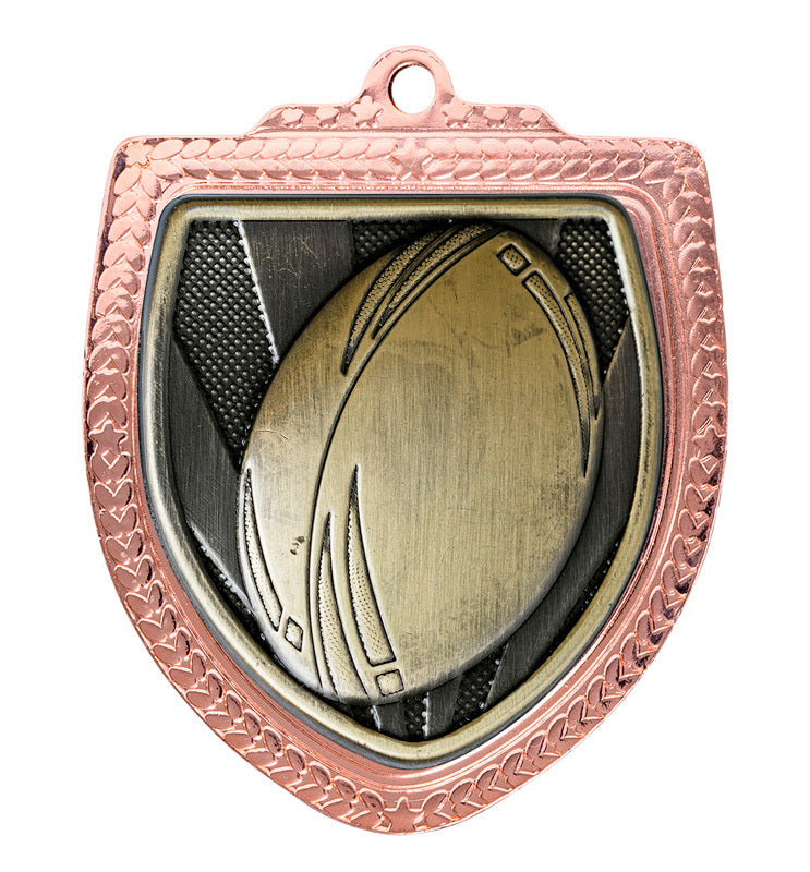 Shield Medal - Rugby Ball