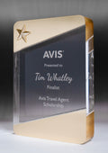 Golden Glow Acrylic Rounded Rectangle