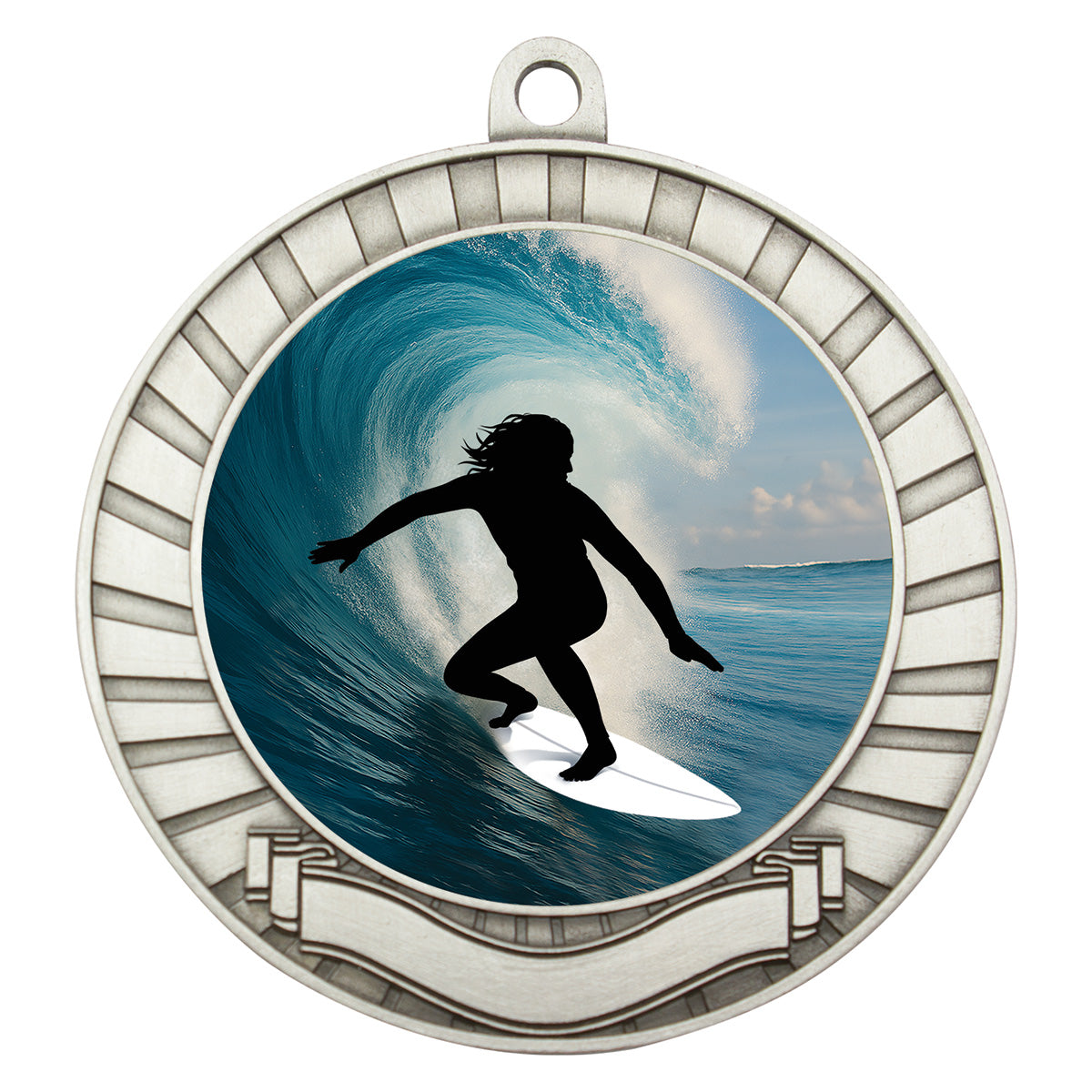 Eco Scroll - Surf - Silver