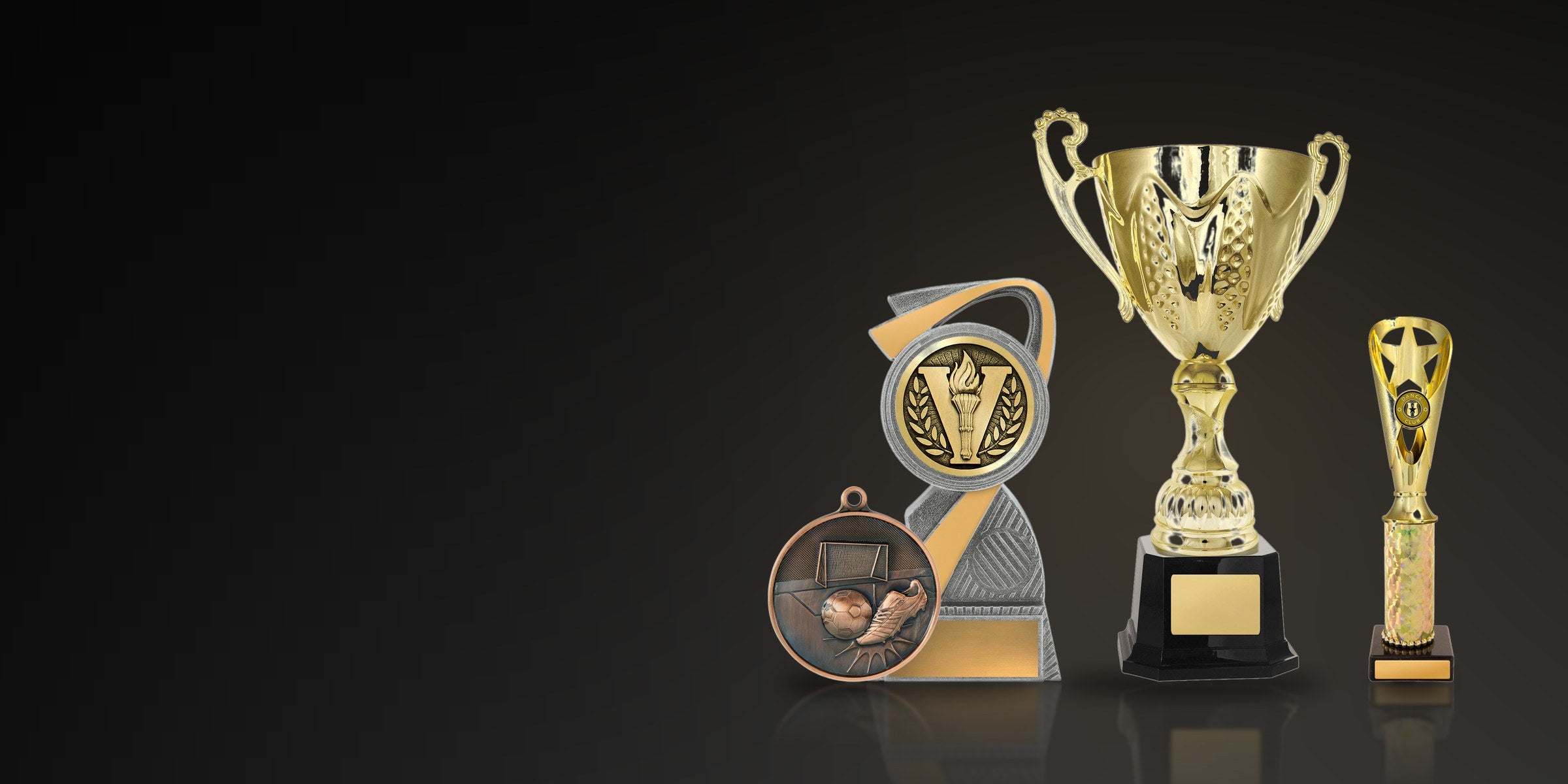 Trophies, cups and medals from the Oztrophies range